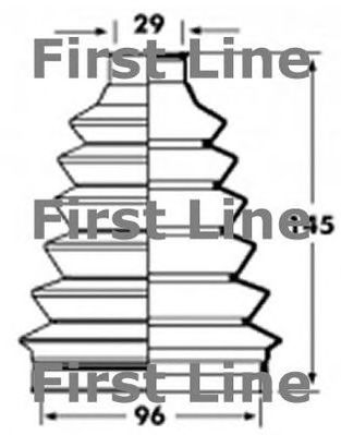 FIRST LINE fcb2361 -  Пыльник, приводной вал